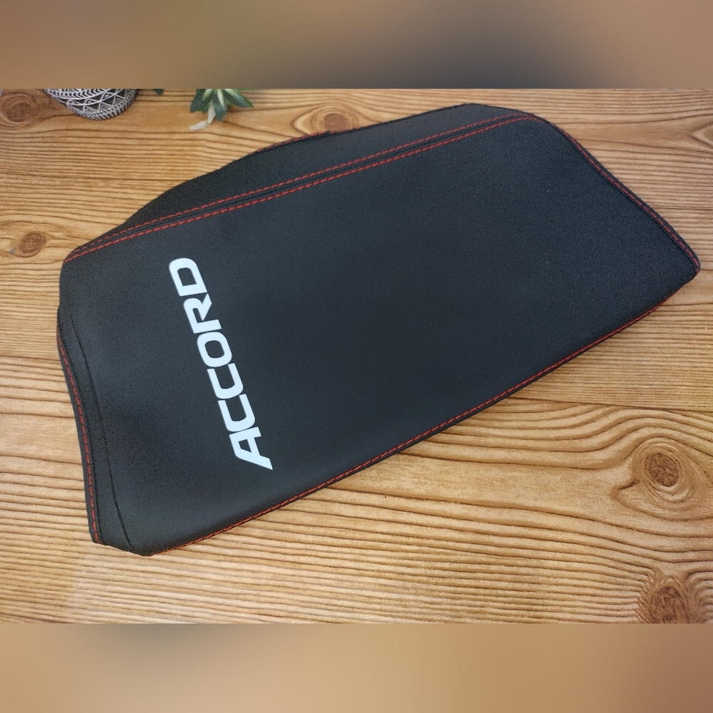 Boyuer Console Rest For Honda Accord Series Black Red Stitching